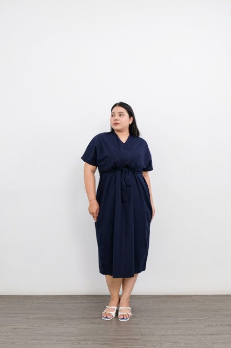 Fond of linen Dress - Navy