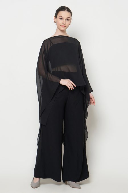 Ophelia Cape Top - Black