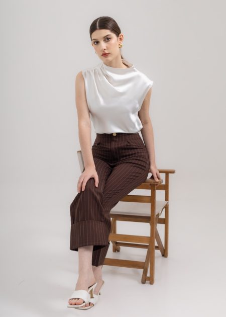 Trousers with Cut Out Waist